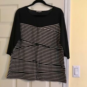 Roz & Ali brand 3/4 sleeve shirt, size 1X